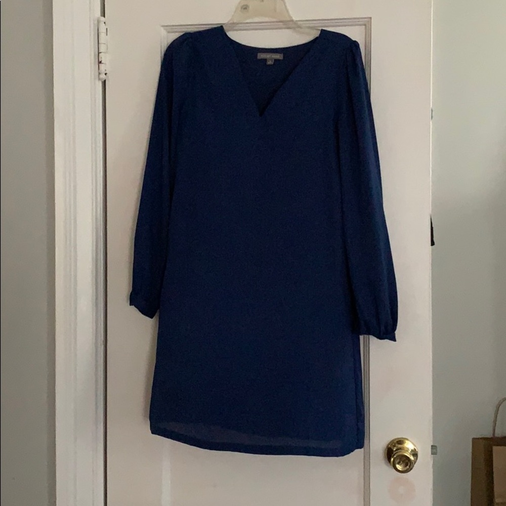 Navy Blue Shift Dress XS
